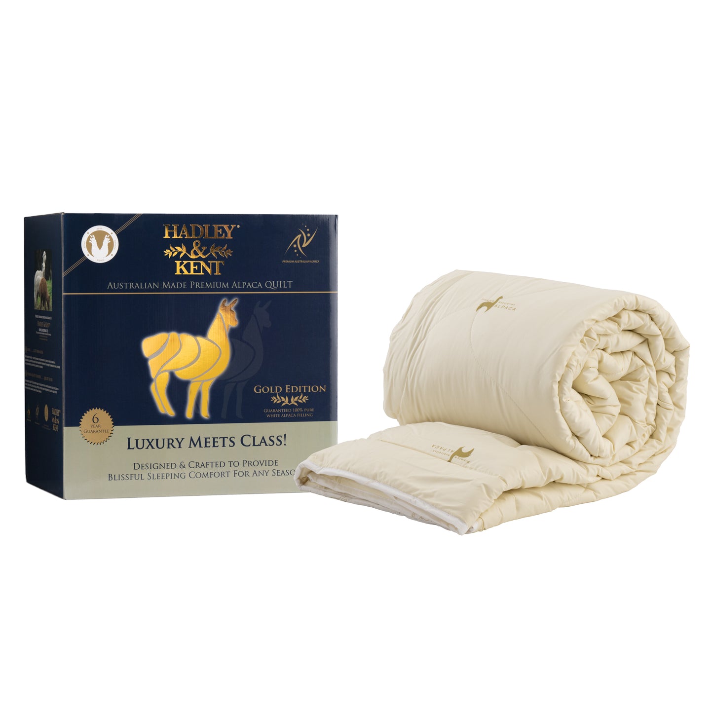 Hadley & Kent 500GSM Alpaca Quilt Single
