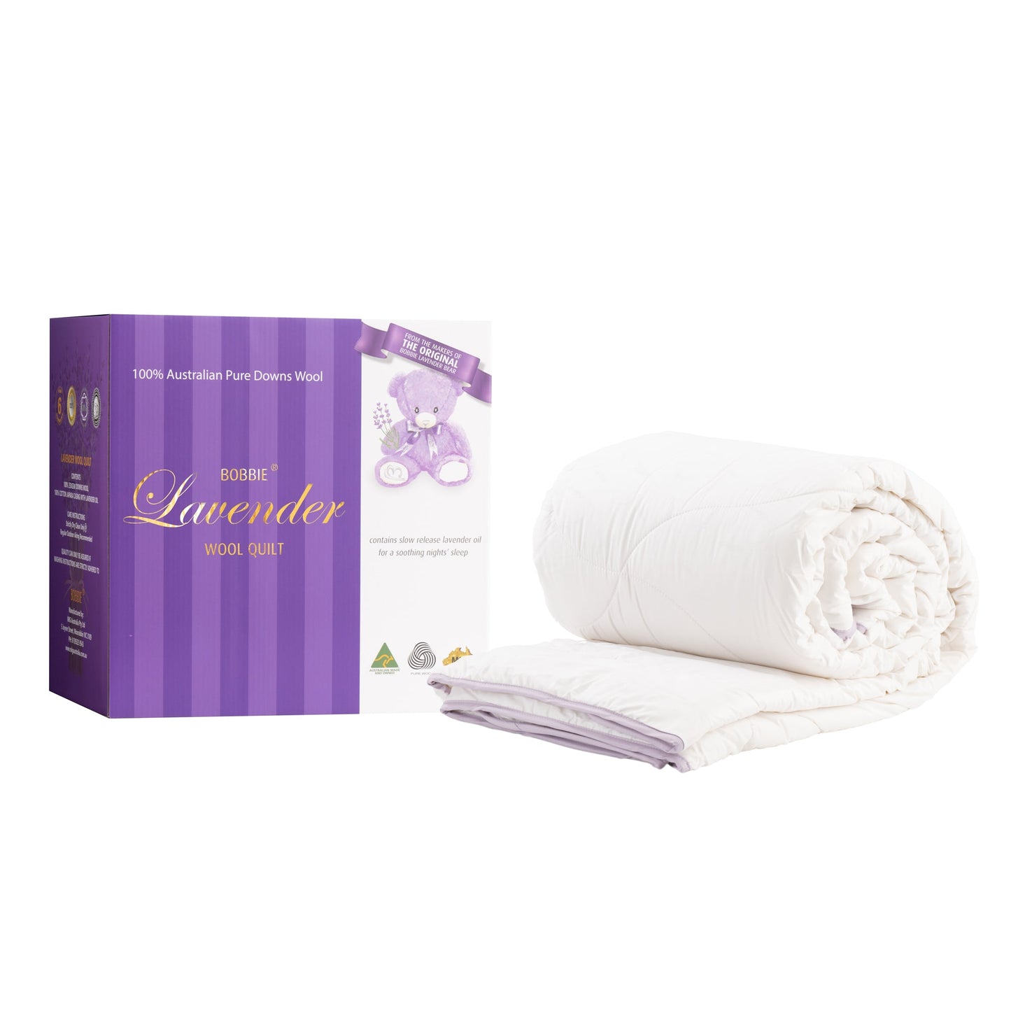 MIG Australia Lavender Wool Quilt Double